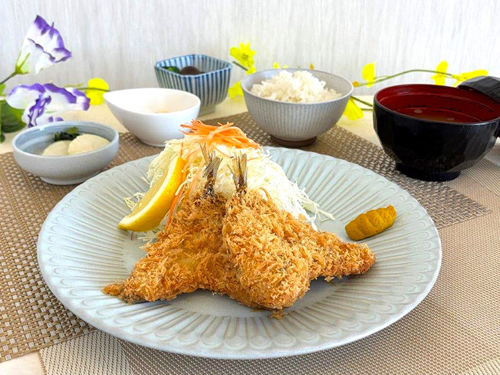 鰺フライ定食
